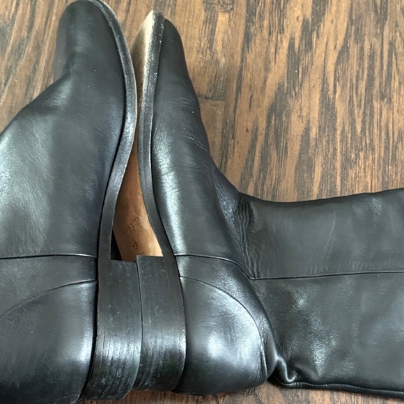 J. Crew Black Leather Knee Boots - Picture 7 of 9